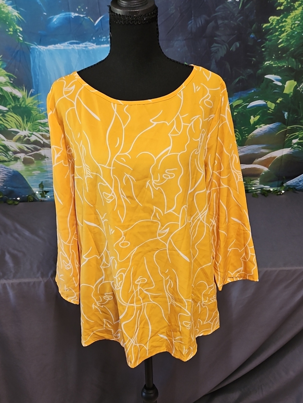 Emery Rose Mustard Yellow Blouse